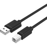UNITEK Y-C421GBK USB Kabel 5 m 2.0 USB A USB B Schwarz (Y-C421GBK)