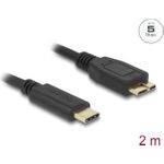 Delock USB-Kabel 24 pin USB-C (M) zu Micro-USB Type B (M) (81160)