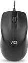 ACT Wired full-size optical mouse 1000 DPI, silent click, eco-friendly, made from recycled materials (AC5006)