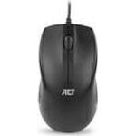 ACT Wired full-size optical mouse 1000 DPI, silent click, eco-friendly, made from recycled materials (AC5006)