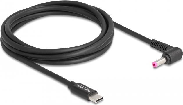 Delock Stromkabel USB-C (M) zu Gleichstromstecker 4,8 x 1,7 mm (M) (87973)