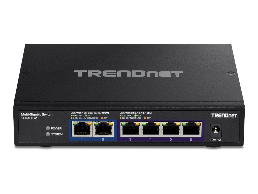 TRENDnet TEG-S762 6-Port 10G Switch Schwarz
