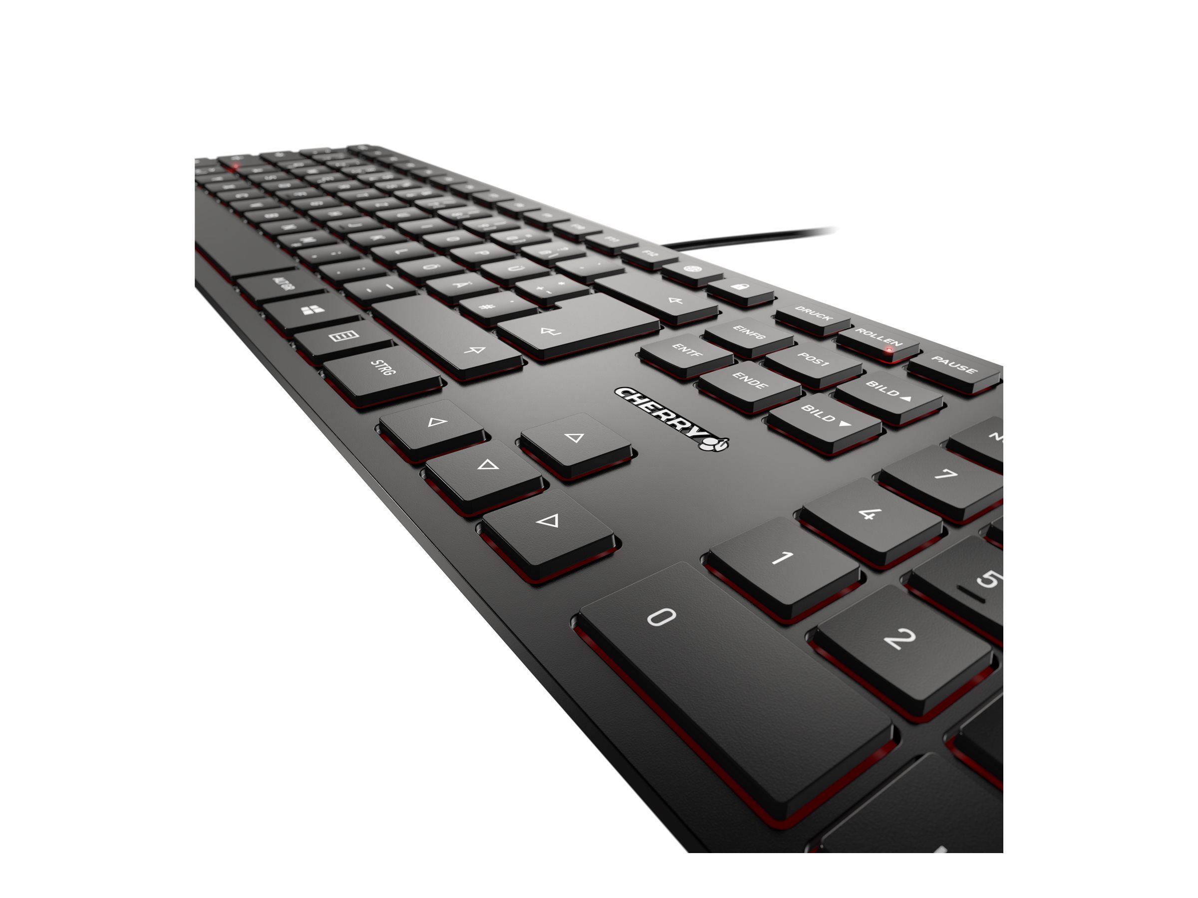 CHERRY KC 6000 SLIM Tastatur Deutsch Schwarz