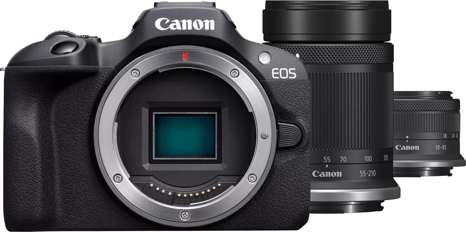 Canon EOS R100 + RF-S 18-45mm F4.5-6.3 IS STM + RF-S 55-200mm F5-7.1 IS STM Kit (6052C023)