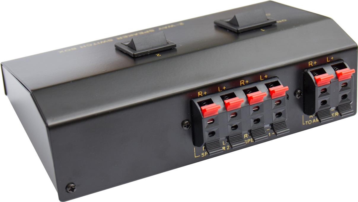 Lautsprecher Umschaltbox zum Anschluss von 2 Lautsprecherpaaren, Good Connections (5529-2)
