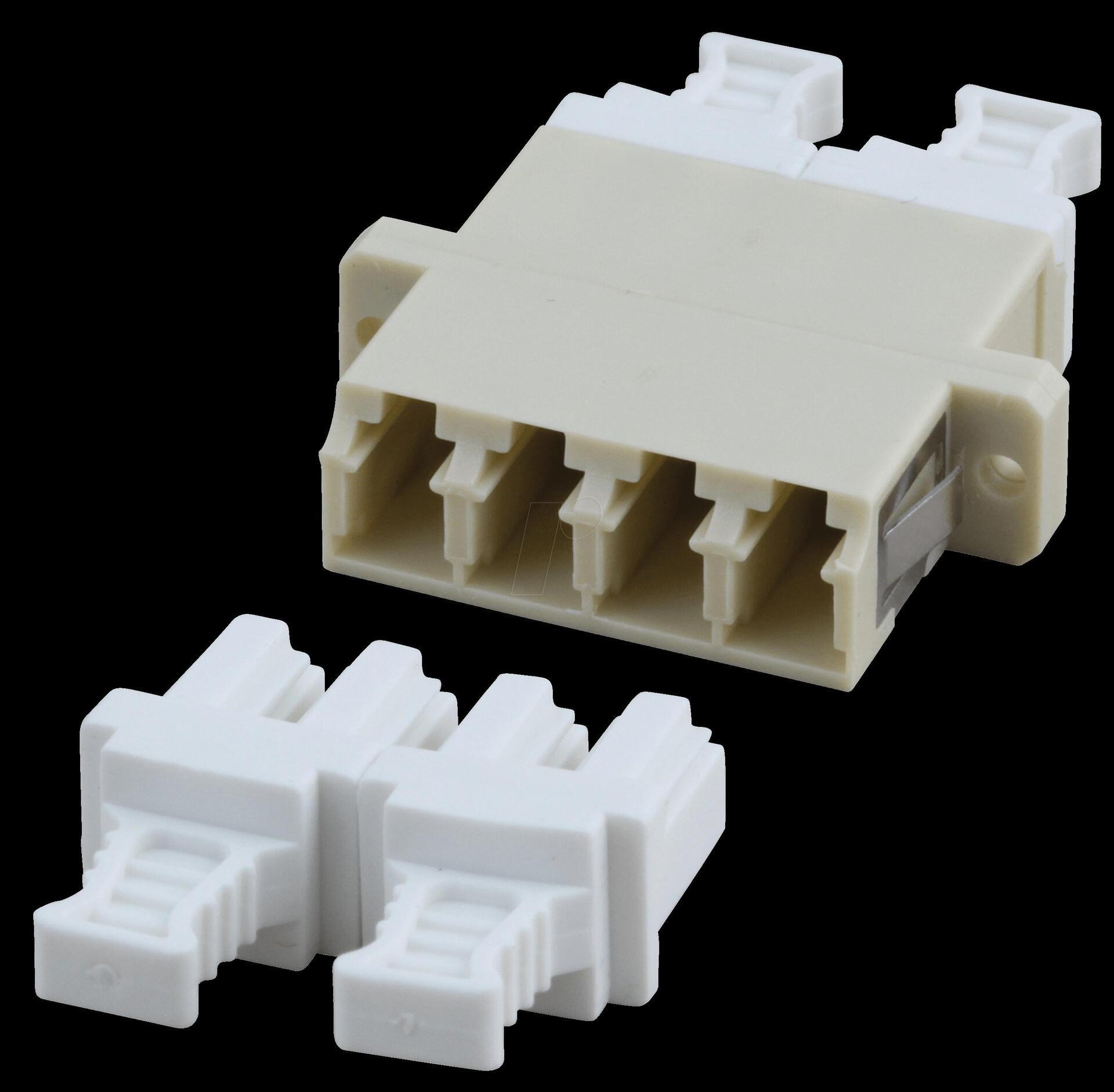 EFB-Elektronik Kupplung LC Quad OM1/2 einteilig, beige, Keramikhülse, SC Duplex Hersteller: EFB Elektronik (53352.3V1)