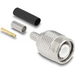 Delock TNC Stecker zum Crimpen LMR 200mit passendem Schrumpfschlauch (91765)