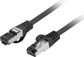 Lanberg Patchkabel CAT.8.1 S/FTP LSZH CU 0,25m Fluke Zert.sw (PCF8-10CU-0025-BK)