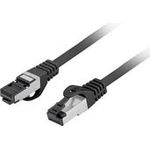 Lanberg Patchkabel CAT.8.1 S/FTP LSZH CU 0,25m Fluke Zert.sw (PCF8-10CU-0025-BK)