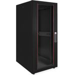 ROLINE 19 Zoll Netzwerkschrank Basic 26 600x800 BxT Glastür schwarz (26.21.0205)