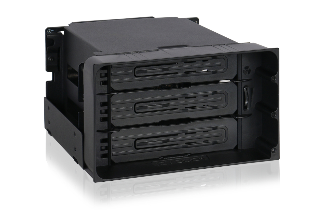 ICY Dock flexiDOCK MB830SP-B 3x 3.5" SAS/SATA Hot-Swap Schwarz
