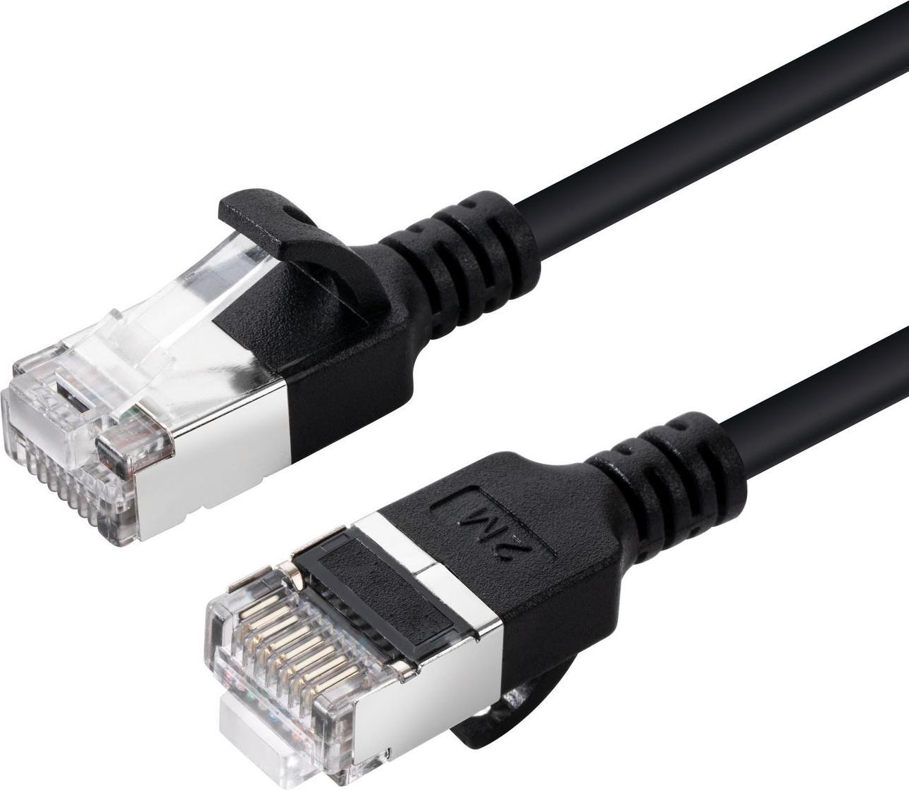 MicroConnect CAT6A U-FTP Slim LSZH Network Cable Black (V-FTP6A0015S-SLIM)