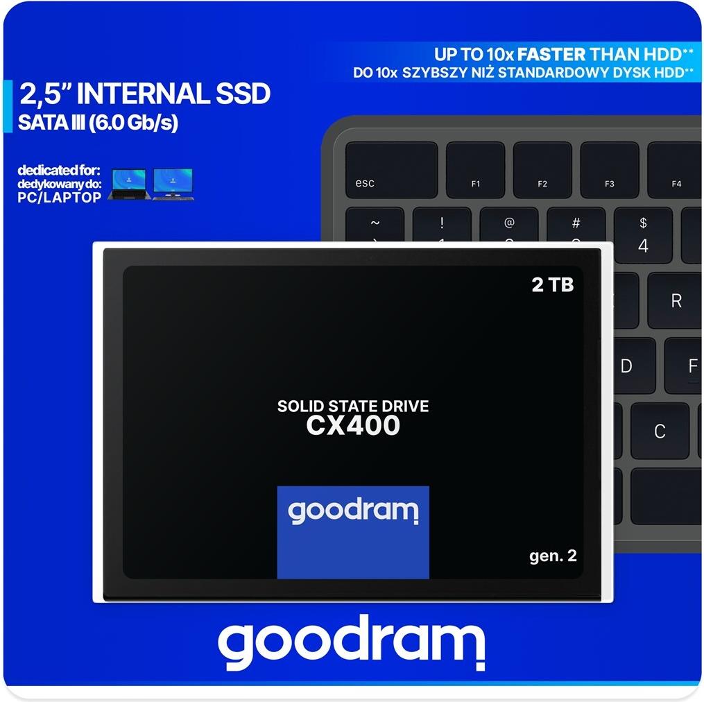 Goodram CX400 Gen 2 SSD 2 TB 2,5" SATA III