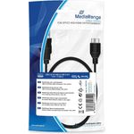 MediaRange MRCS153 Edv-Zubehöre USB-Kabel Micro 3.0 schwarz (MRCS153)