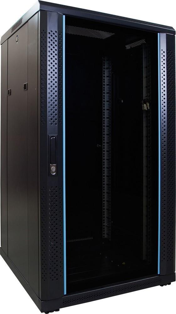 DSIT 22 HE 19” Serverschrank, mit Glastür (BxTxH) 600 x 600 x 1200mm (DS6622)