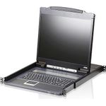 Aten CL3000N Konsolenregal 48,3 cm (19" ) 1280 x 1024 Pixel Metall Schwarz 1U (CL3000N F)
