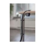 InLine® Kabelkanal, Geflechtschlauch mit Polyestergewebemantel, selbstverschließend in schwarz, 25mm Durchmesser , 1m (59991C)