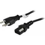 Synergy 21 S215444 Stromkabel Schwarz 2 m Netzstecker Typ J C13-Koppler (S215444)