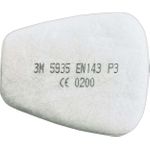 3M-Vlies-Einlegefilter 5935 P3 gegen feste+flüssige Partikel (Pack mit 2 St) (5935)
