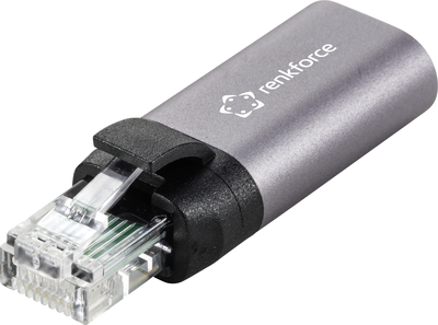 Renkforce RJ45 USB-C Netzwerk Adapter[1x RJ45-Stecker - 1x Buchse] (RF-4883626)