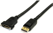 StarTech.com 3 ft 20 pin DisplayPort Extension Panel Mount Cable (DPPNLFM3PW)