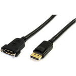 StarTech.com 3 ft 20 pin DisplayPort Extension Panel Mount Cable (DPPNLFM3PW)