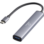 Renkforce RF-USBH-250 USB 3.0-Hub mit USB-C Stecker Grau (RF-6855466)
