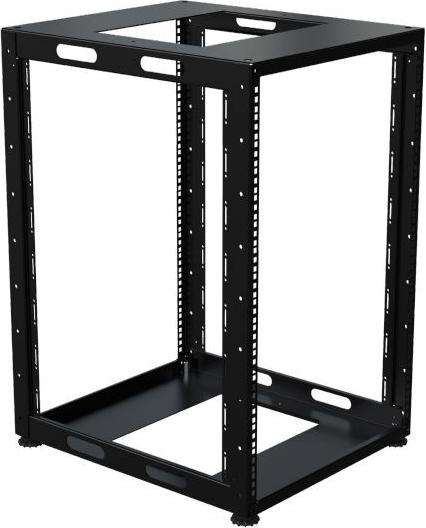 Lanview 19" D Special Open Fram RAL 9005 Black (LVN-OPEN-16U-BL)