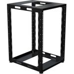 Lanview 19" D Special Open Fram RAL 9005 Black (LVN-OPEN-16U-BL)