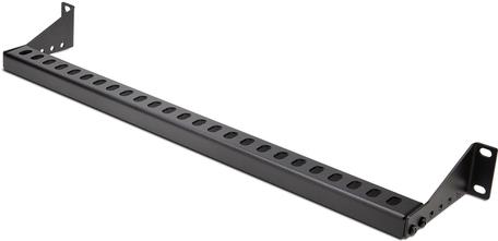 StarTech.com 1U Rack Mountable Cable Lacing Bar w/Adjustable Depth, Cable Support Guide For Organized 19" Racks/Cabinets, Horizontal Cable Guide For Patch Panels/Switches/PDUs (12S-CABLE-LACING-BAR)