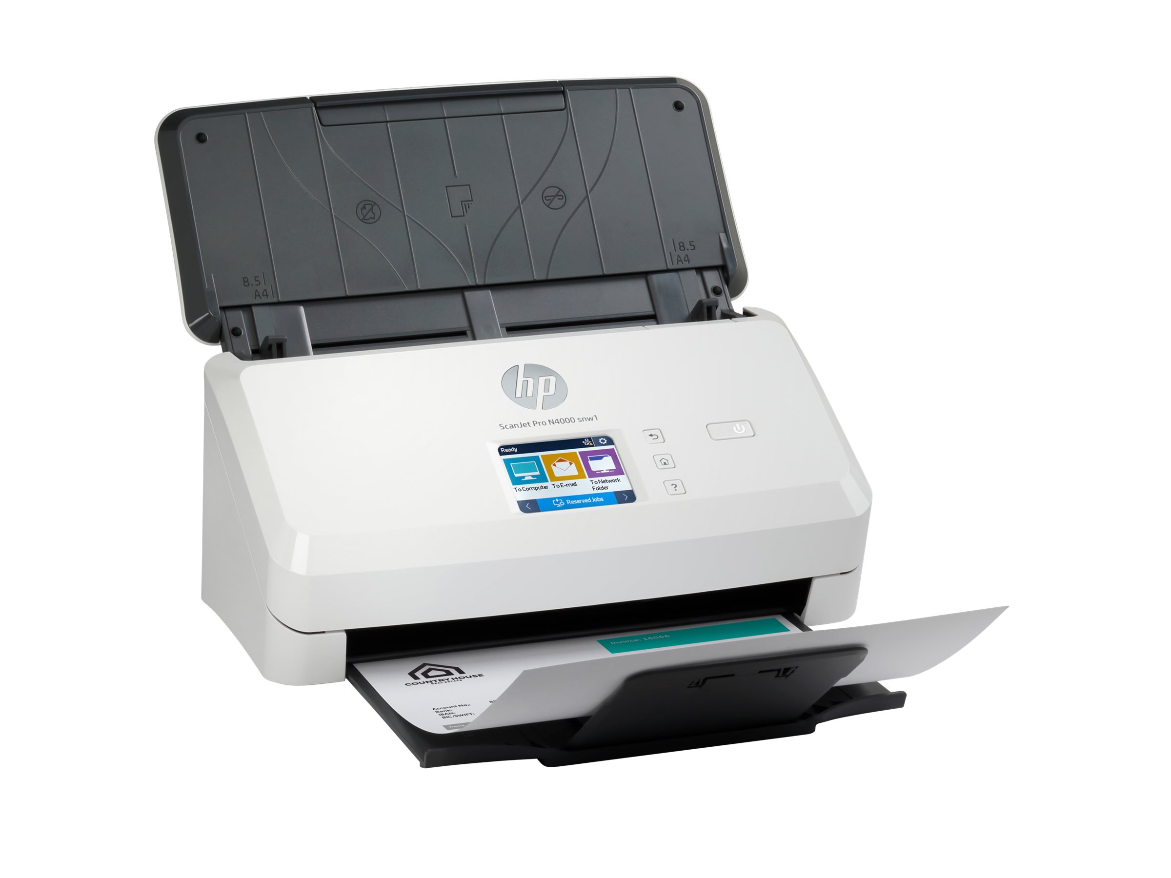 HP Scanjet Pro N4000 snw1 Dokumentenscanner 600 dpi Duplex Schwarz, Weiß