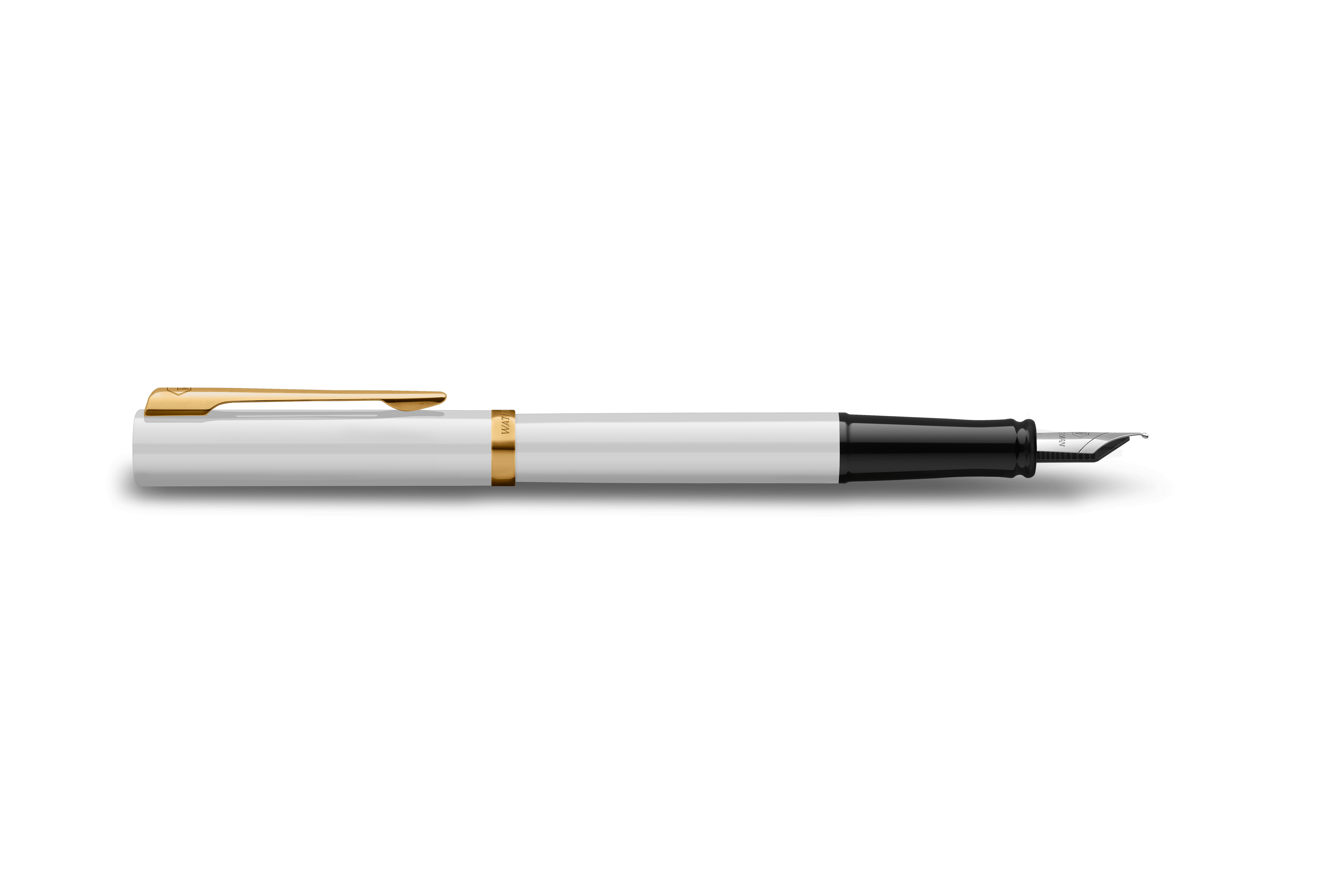 WATERMAN Allure Impression Füllfederhalter M Blau Edelstahl Geschenkbox Weiß/Gold