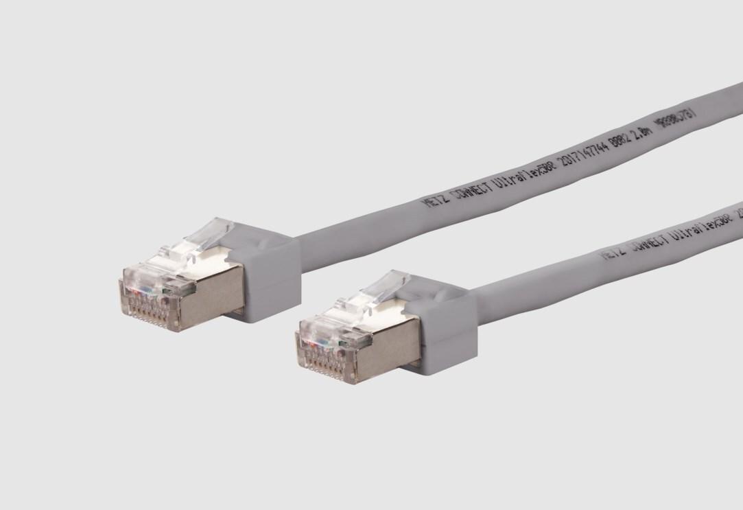 Metz mecatech Connect Patchkabel Cat.6 Ultraflex500 VoIP AWG 26 10.0 m grau (13084UA033-E)