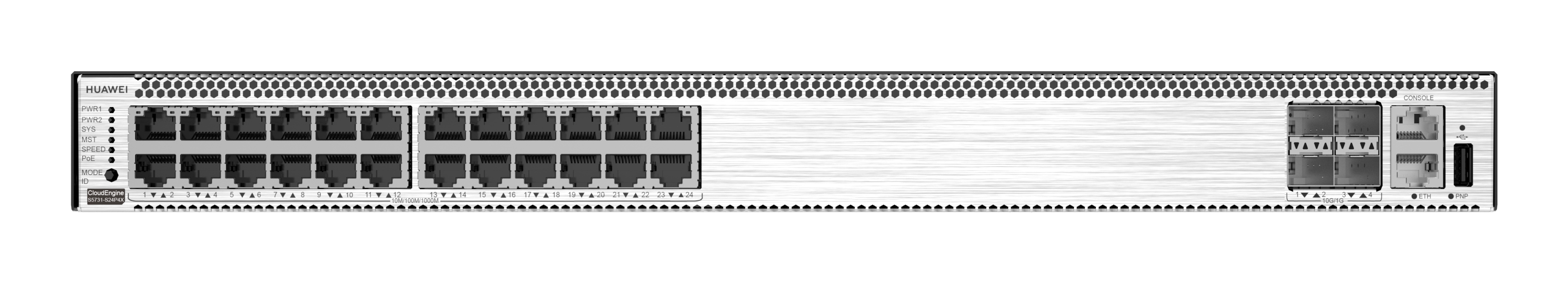 Huawei S5731-S24P4X Managed L3 Switch 24x Gigabit Ethernet PoE+ 4x 10GE SFP+ Black, Silver