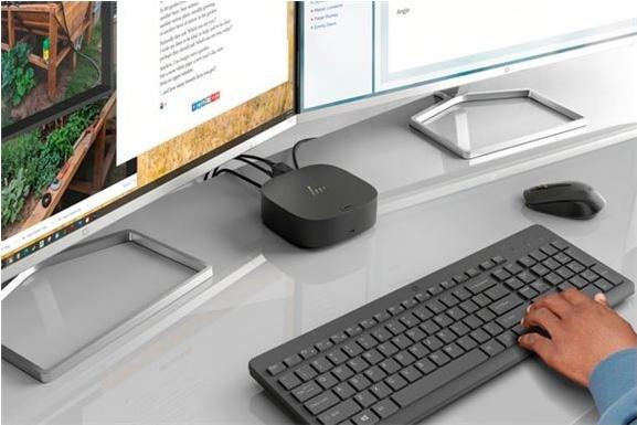 HP 330 Kabelloses Tastatur- und Maus-Set Deutsch Schwarz