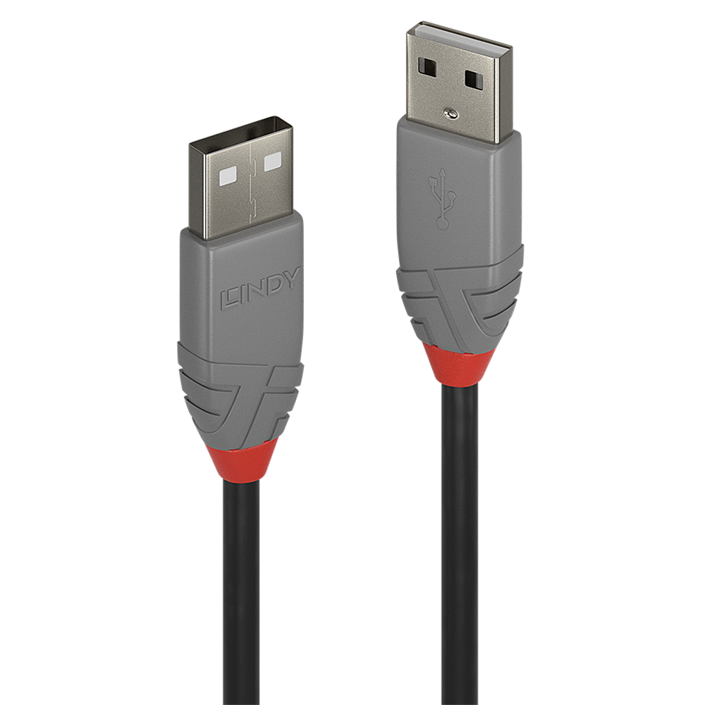 Lindy Anthra Line USB 2.0 Typ A Kabel 0,5 m Schwarz