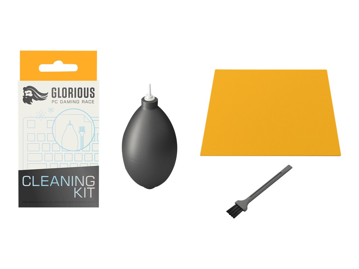 Glorious Cleaning Kit Tastatur-Reinigungsset Schwarz, Gelb