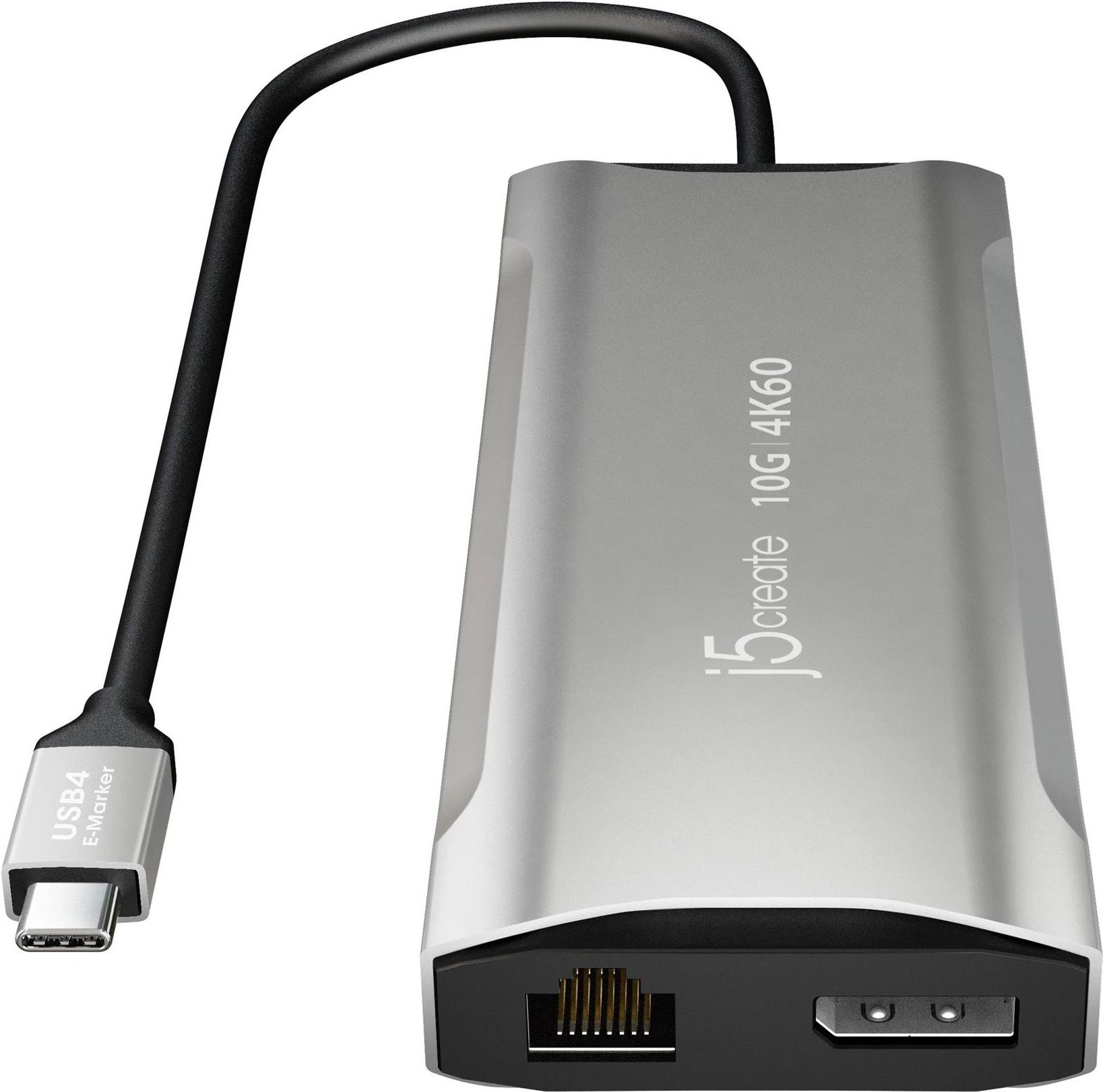 j5create Elite JCD397-N USB-C Multi-Monitor Mini Dock 4K60 100 W Space Grey