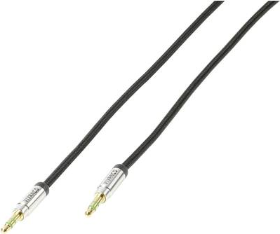 Vivanco Klinke Audio Anschlusskabel [1x Klinkenstecker 3.5 mm - 1x Klinkenstecker 3.5 mm] 0.5 m Schwarz (38768)