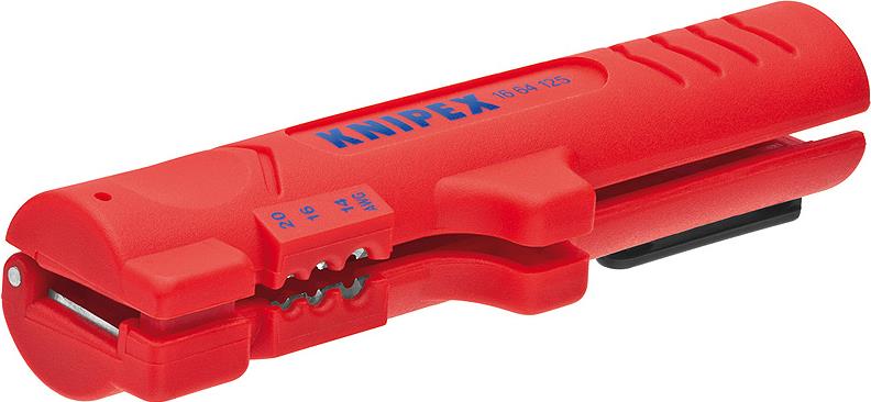 Knipex Abmantelungswerkzeug für Flach- und Rundkabel 125 mm (16 64 125 SB)