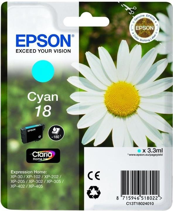 Epson Ink/18 Daisy 3.3ml CY SEC (C13T18024022)
