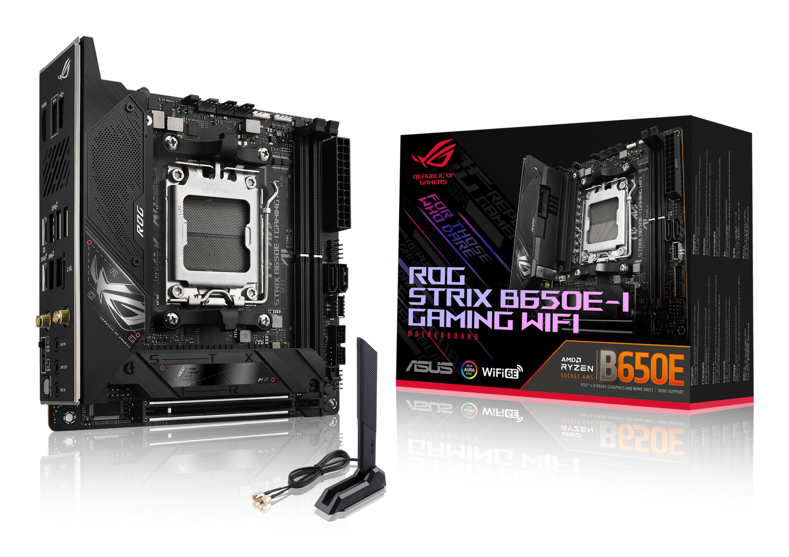ASUS ROG Strix B650E-I Gaming WiFi Mainboard Mini-ITX AMD B650 AM5 DDR5 Schwarz