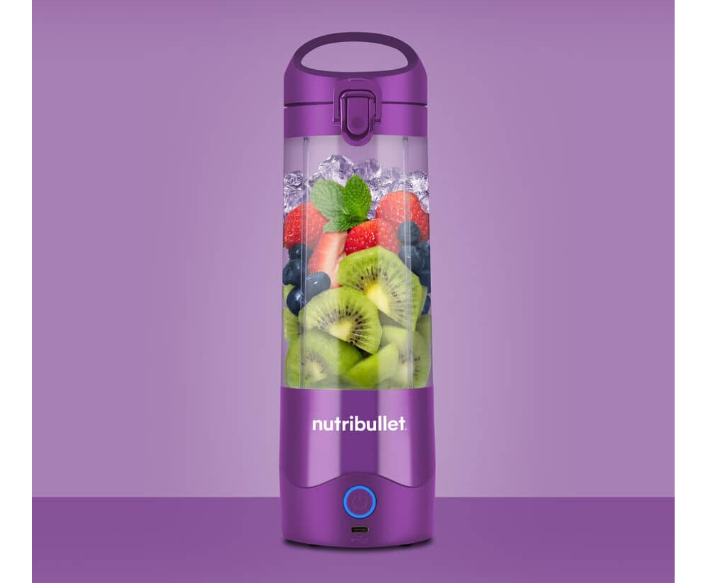 NutriBullet Portable NBP003PU Tragbarer Standmixer 475 ml Lila