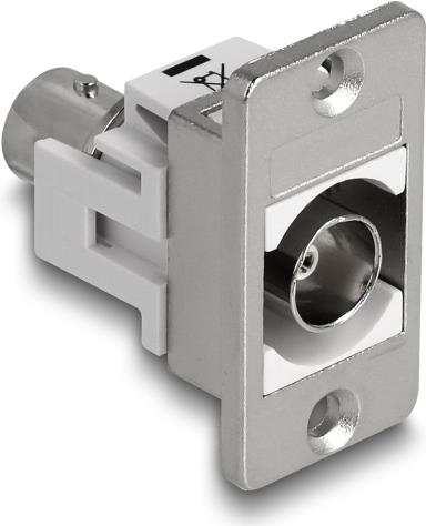 Delock Panel Mount BNC Buchse zu silber weiss (90880)