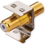 ROLINE Keystone-Kupplung RCA geschirmt Metall weiß (26.11.0395)