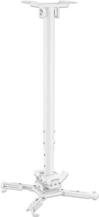 MANHATTAN Höhenverstellbare Beamer-Deckenhalterung mit hoher Traglast bis 35 kg Full Motion von 745 bis 1145 mm ausziehbare weiss (462686)