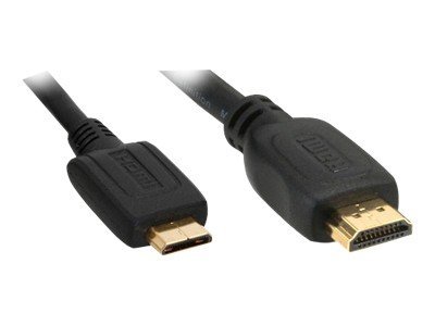 InLine Mini High Speed HDMI Kabel HDMI Typ A auf Mini HDMI Typ C 2 m Schwarz