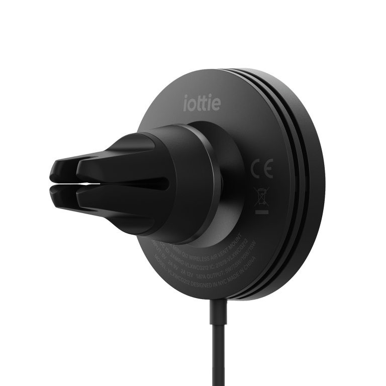 iOttie Velox Mini Qi2 MagSafe Autohalterung Lüftungsschlitz Schwarz