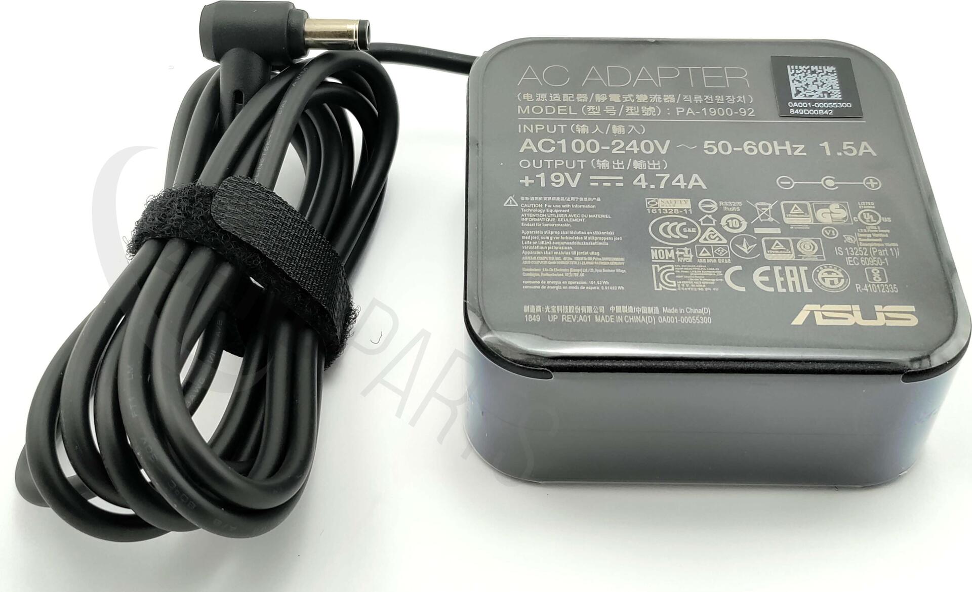 ASUS 0A001-00053400 Netzteil & Spannungsumwandler Indoor 90 W Schwarz (0A001-00053400)