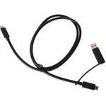 Wortmann AG 1480267 USB Kabel USB 3.2 Gen 2 (3.1 Gen 2) USB A/USB C USB C Schwarz (TYP-C KABEL FÜR DUD15Y0)